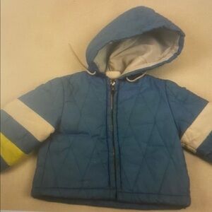 Blue Quilted Hooded Kids Jacket - Brand Unspecified